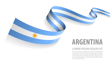 Vector Banner with Argentina Flag colors
