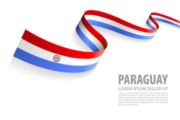 Vector Banner with Paraguay Flag colors