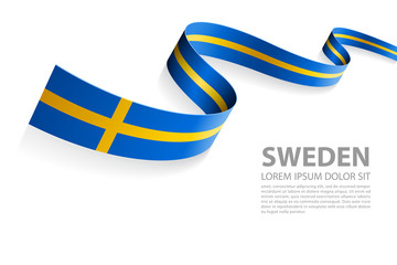 Vector Banner with Sweden Flag colors