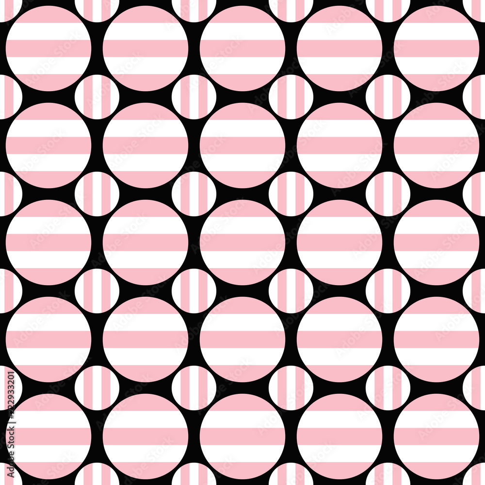 Poster simple seamless pattern - vector circle background illustration