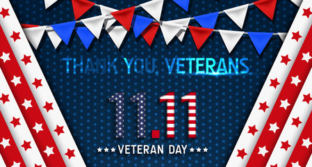 Fototapeta premium Veterans day background. Say 