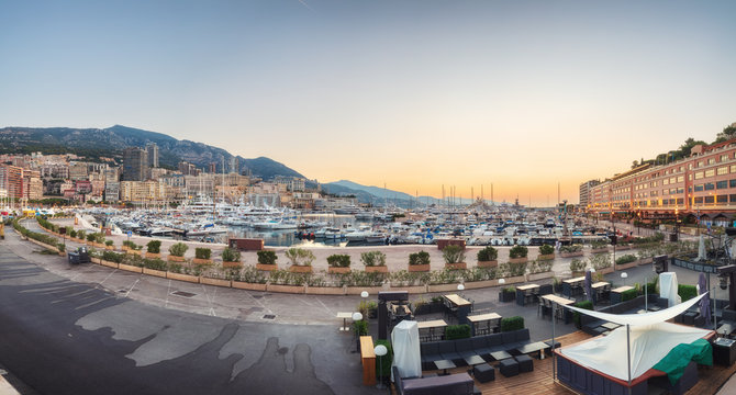 Evening on Monaco promenade