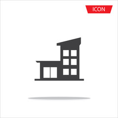 Buildings icons vector isolated on white background