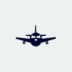 airplane icon, vector illustration. flat icon