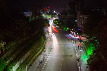 Night view of yongzhou city, hunan province, China
