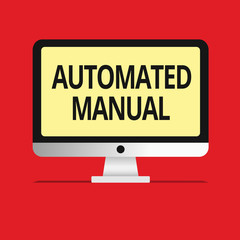 Text sign showing Automated Manual. Conceptual photo as trigger shift and it can switch between moods easily.