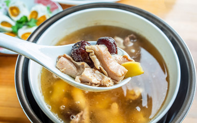 Chinese food - pork ribs pork belly soup