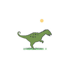 coritosaurus cartoon icon. Element of Jurassic period icon for mobile concept and web apps. Color cartoon coritosaurus icon can be used for web and mobile