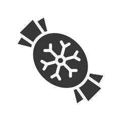 peppermint toffee candy, Merry Christmas filled icon set