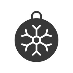 X mas ornament decoration, Merry Christmas filled icon set