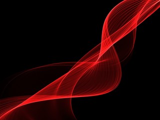      Abstract Soft Color Red Wave Background 