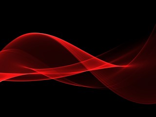      Abstract Soft Color Red Wave Background 