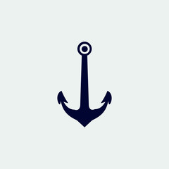 anchor icon, vector illustration