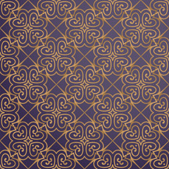 luxury ornamental background in gold color