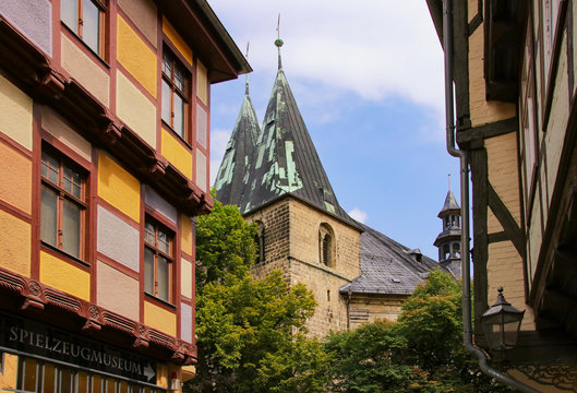 Quedlinburg, St. Benedikt, Kirche, Altstadt, Fachwerkhaus 