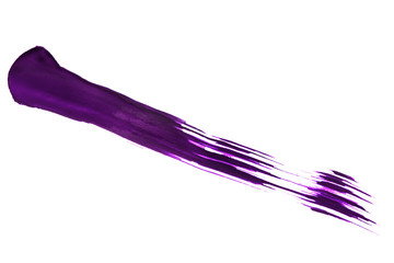 Obraz na płótnie Canvas Purple paint brush stroke