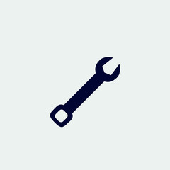 wrench icon, vector illustration