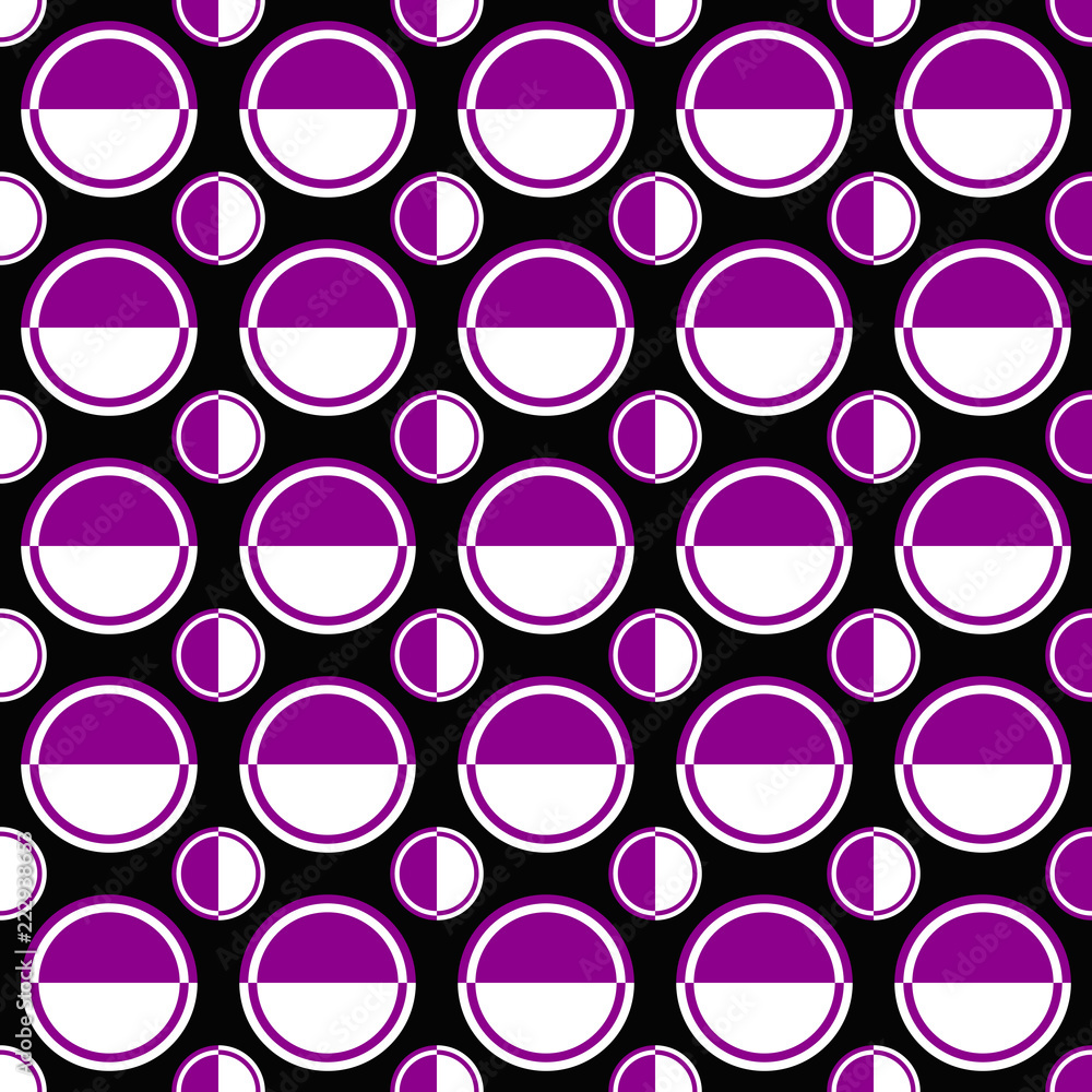 Poster Simple repeating pattern - vector circle background design