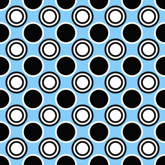 Abstract geometrical circle pattern background design - colored vector graphic