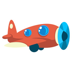 Cartoon vector airplane icon