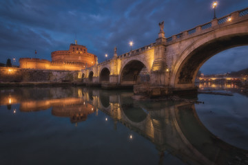 Castel Sant'Angelo - Blue Hour in Rome