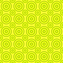 Lime color seamless abstract circle pattern background - vector illustration