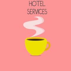 Conceptual hand writing showing Hotel Services. Business photo text Facilities Amenities of an accommodation and lodging house.