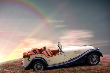 Chic convertible with a luxurious cockpit