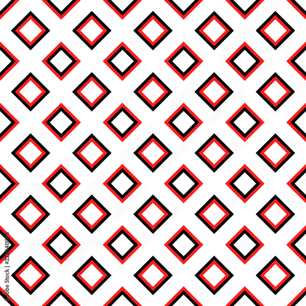 Poster seamless geometrical square pattern design background - colored vector graphic