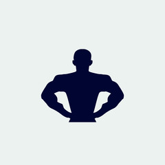 gym icon, vector illustration. flat icon