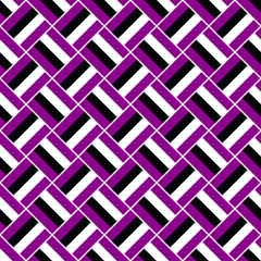 Geometrical seamless pattern - vector striped square background illustration