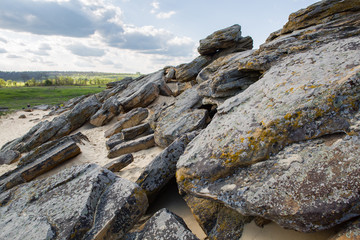 Stone range Kamyana Mohyla, Zaporizhia Oblast, Ukraine