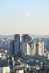 Fototapeta na wymiar Skyscraper Cityscape of Korea 
