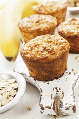 Oat muffins with banana