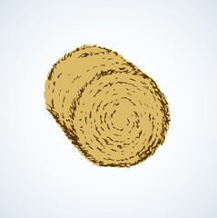 Obraz premium Haystack. Vector drawing