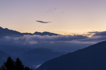 Sonnenaufgang in Südtirol