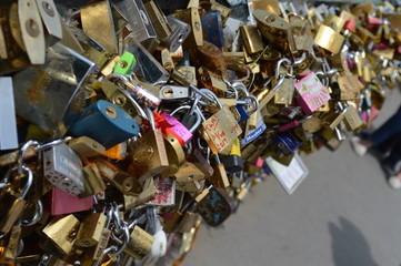 lucchetti d'amore a Parigi 
