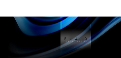 Fluid colors abstract background colorful poster, twisted liquid design on black, colorful marble or plastic wave texture backdrop, multicolored template for business or technology presentation or web