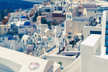 Traditional decoration element in Oia village, Santorini island, Greece