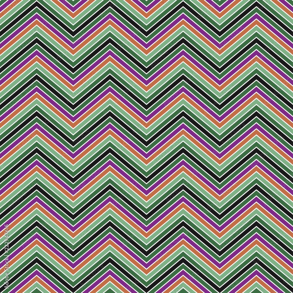 Poster colorful abstract zig zag stripe pattern background design