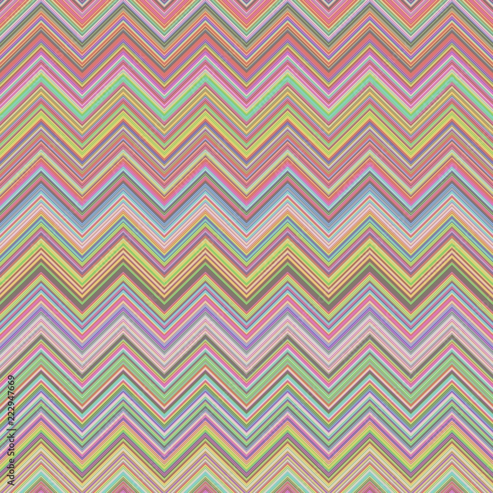 Poster colorful abstract zigzag stripe pattern background design