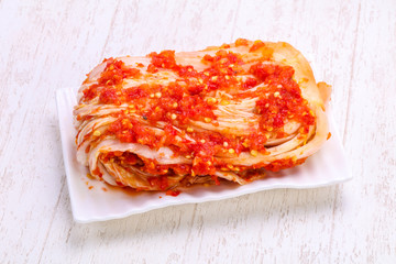 Kimchi fermented cabbage