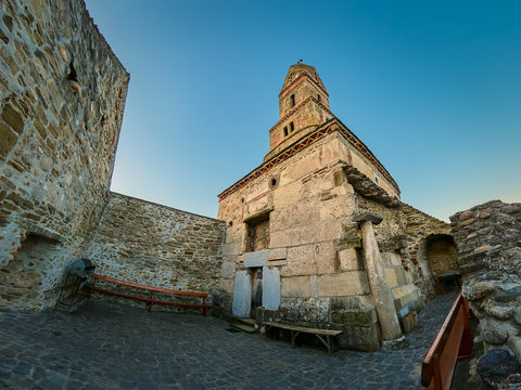The Saint Nicolae church from Densus, Hunedoara district in Romania
