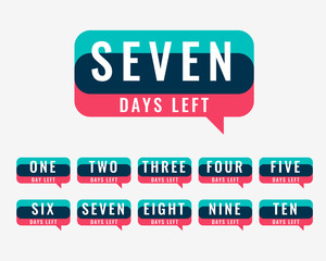 number of days left counter for sale and promotion