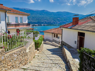 Ohrid city near Ohrid lake, Macedonia
