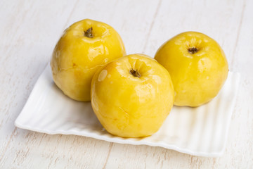 Tasty pickled apples