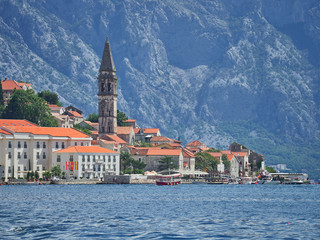Old city of Perast and Bay of Kotor, Montenegro
