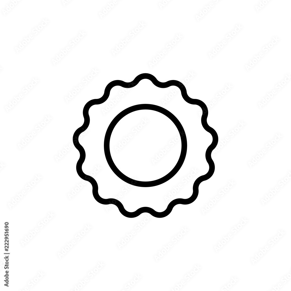 Poster sunflower icon. element of autumn icon for mobile concept and web apps. thin line sunflower icon can