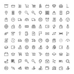 Online market flat icon