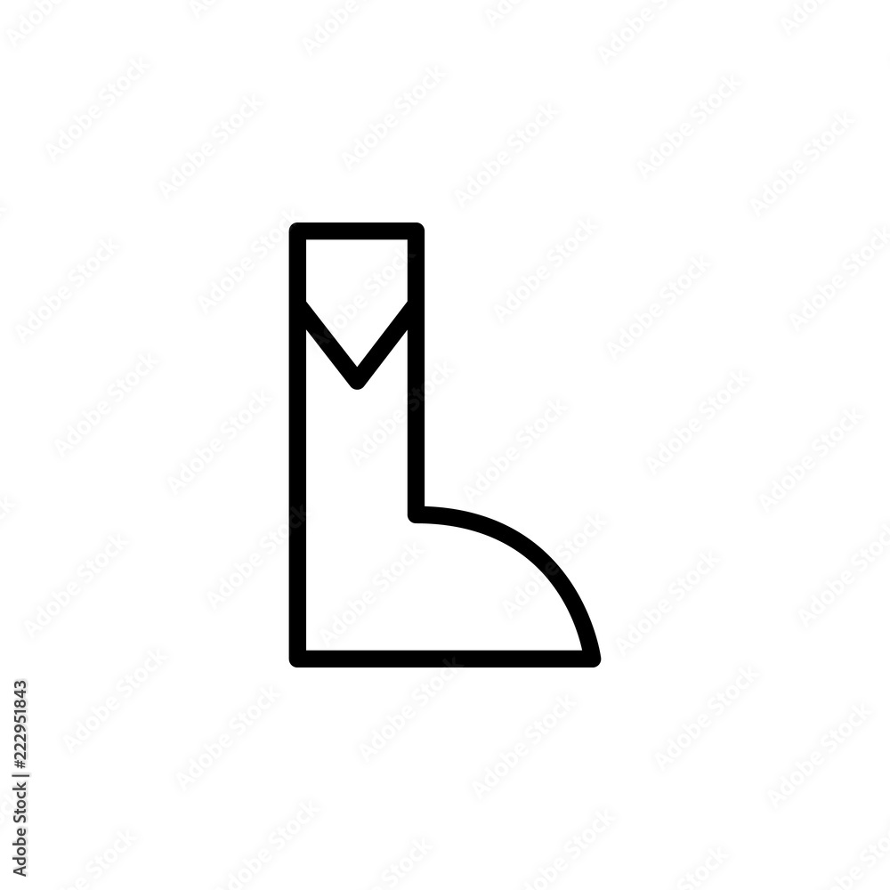 Aufkleber galoshes icon. element of autumn icon for mobile concept and web apps. thin line galoshes icon can b